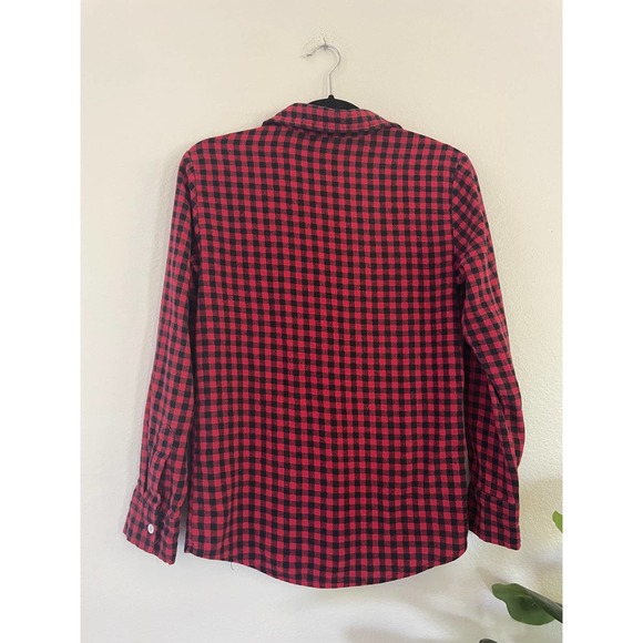 Zhelin Women’s Red And Black Flannel Button Down Checker Sz S - Picture 4 of 4